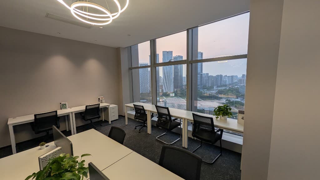 Bao'an skyline visual representing Hemion's operational base in Shenzhen.